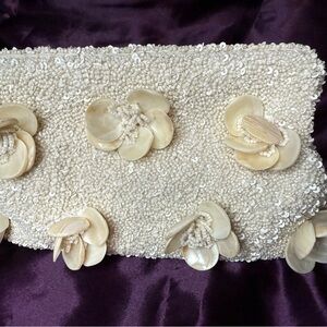 Not for Sale / Elegant Beaded Clutch with Floral Accents